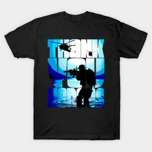 Thank You Heroes Soldier Silhouette T-Shirt